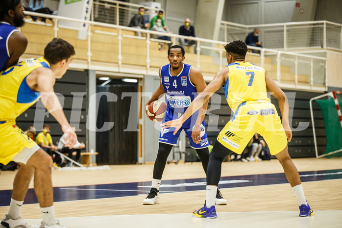 Basketball, bet-at-home Basketball Superliga 2020/21, Grunddurchgang 15. Runde, SKN St. Pölten Basketball, Oberwart Gunners, Laurence Alexander (4)