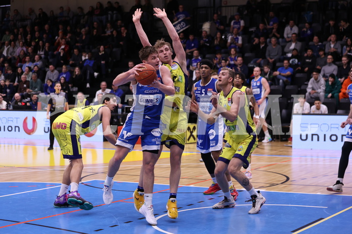 18.02.2023, Graz, Raiffeisen Sportpark Graz, Basketball Superliga 2022/23, Grunddurchgang, Runde 22, UBSC Raiffeisen Graz vs. Unger Steel Gunners Oberwart