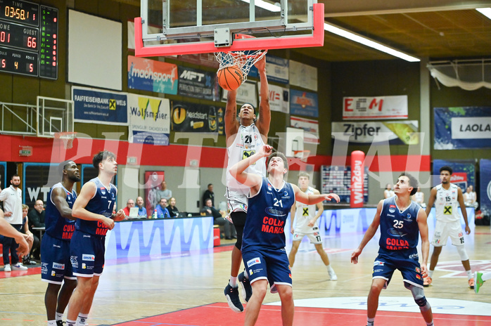 Basketball, Superliga 2023/24, Grunddurchgang 12. Runde, Flyers Wels vs. BBC Nord Dragonz,
