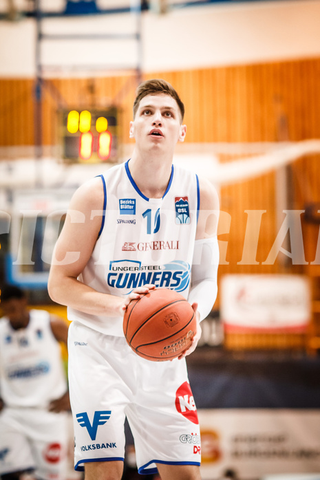 Basketball, bet-at-home Basketball Superliga 2021/22, Grunddurchgang Runde 12, Oberwart Gunners, UBSC Graz, Brock Gardner (10)