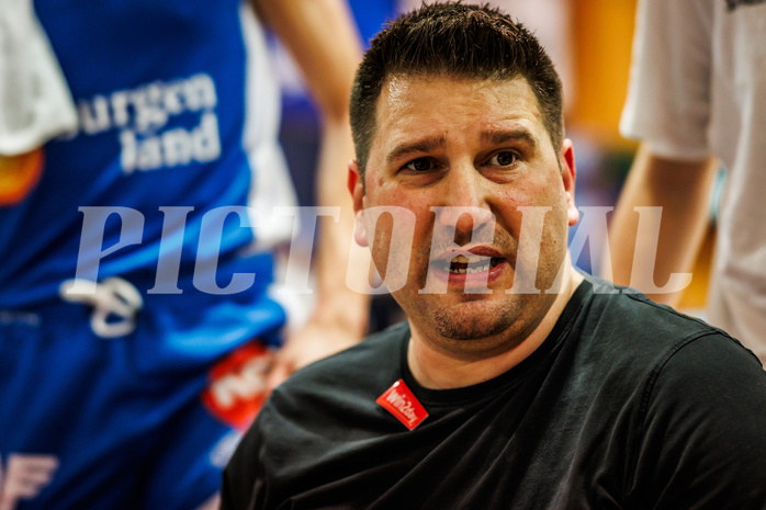 Basketball, win2day Basketball Superliga 2023/24, Finale Spiel 3, UBSC Graz, Oberwart Gunners, Horst Leitner (Head Coach)