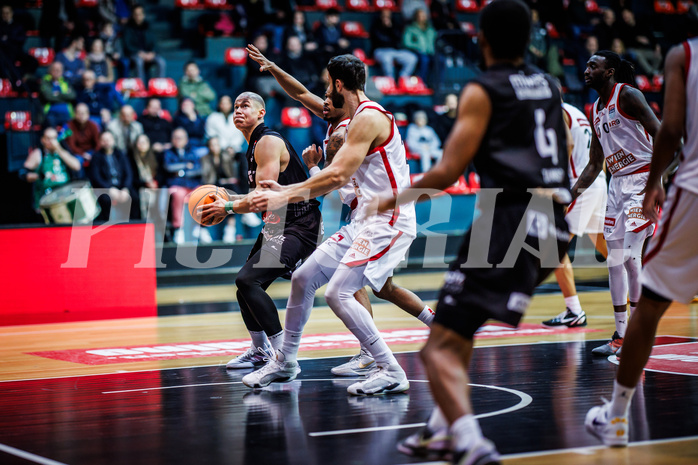 Basketball, Win2Day Superliga 2024/25, Grunddurchgang 20.Runde, BC Vienna, Kapfenberg Bulls, David Vötsch (9)