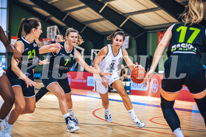 Basketball Basketball Damen Superliga 2021/22, Grunddurchgang 4.Runde Vienna D.C. Timberwolves vs. Basket Flames
