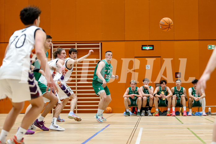 22.03.2025 Österreichischer Basketballverband 2024/25, SLMU19, Vienna United vs. Kapfenberg Bulls 