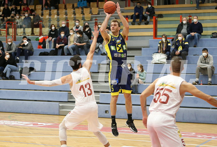 Basketball Superliaga 2021/22, Grunddurchgang 14.Runde Traiskirchen Lions vs. UBSC Graz


