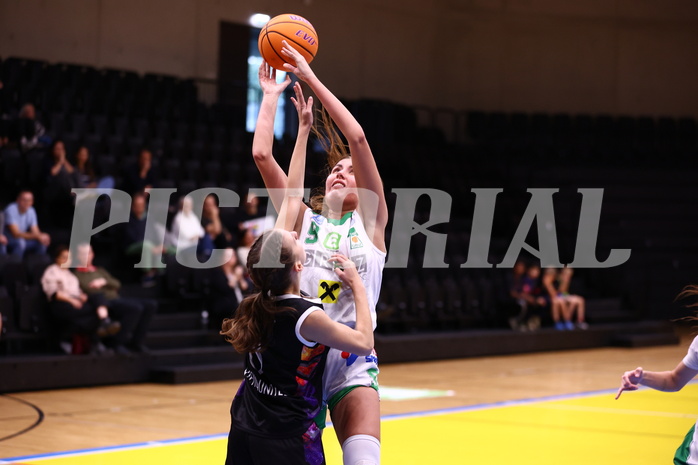 06.10.2024, Graz, Raiffeisen Sportpark, Basketball Damen Superliga 2024/25, Grunddurchgang, 2.Runde, UBI Holding Graz vs. Vienna United Basketball,  