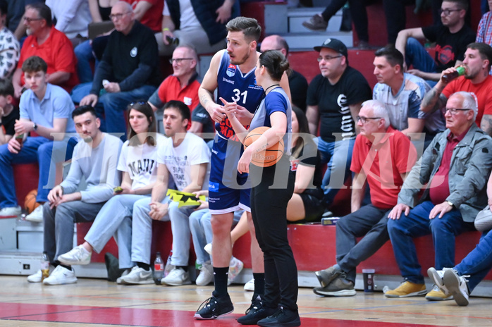 Basketball Superliga 2024/25, Playoff, Viertelfinale Spiel 1, Flyers Wels vs BBC Nord Dragonz,
