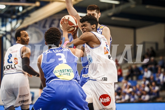 Basketball, ABL 2018/19, Playoff HF Spiel 1, Oberwart Gunners, Gmunden Swans, Dwane Miner (6)