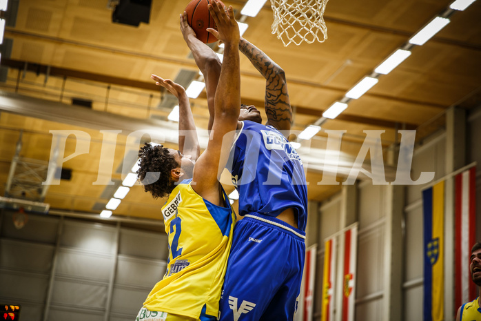 Basketball, bet-at-home Basketball Superliga 2021/22, Grunddurchgang 15.Runde, SKN St. Pölten Basketball, Oberwart Gunners, Rob Howard (5)