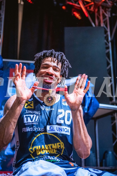 Basketball, Win2Day Superliga 2022/23, Playoff, Finale Spiel 4, BC Vienna, Gmunden Swans, 