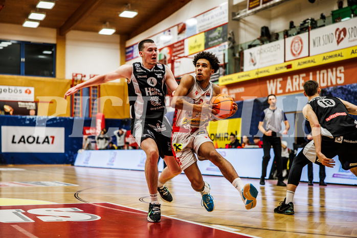 Basketball, win2day Basketball Superliga 2023/24, Grunddurchgang 16.Runde, Traiskirchen Lions, Kapfenberg Bulls, Obinna Anthony Ndukwe (2)