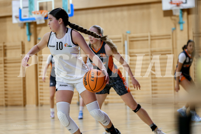 22.02.2025 Österreichischer Basketballverband 2024/25, SLWU19 Basket Flames UNION vs Basket Duchess