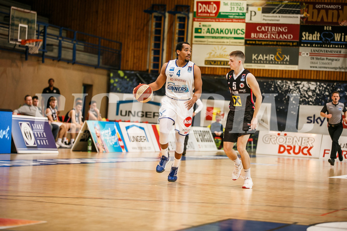 Basketball, bet-at-home Basketball Superliga 2020/21, Platzierungsrunde, 5. Runde, Oberwart Gunners, Flyers Wels, Lawrence Alexander (4)