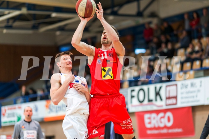 Basketball ABL 2015/16 Grunddurchgang 33.Runde Oberwart Gunners vs. WBC Wels