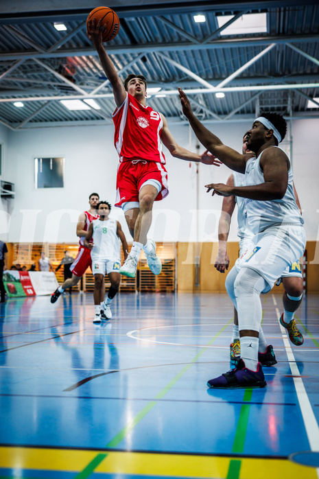 Basketball, Basketball Zweite Liga 2024/25, Grunddurchgang 1.Runde, Deutsch Wagram Alligators, Upper Austrian Ballers, Dominik Schachinger (9)