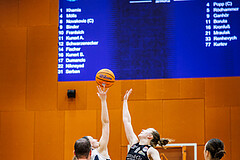 Basketball, Win2Day Basketball Damen Superliga 2024/25, Grunddurchgang 14.Runde, Vienna Timberwolves, Basket Flames, Agnes Kunert (11), Anna Boruta (11)