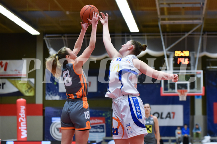 Win2Day Basketball, Damen Superliga 2022/23, Grunddurchgang 13. Runde, DBB LZ OÖ vs BK Raiffeisen Duchesse Klosterneuburg,
