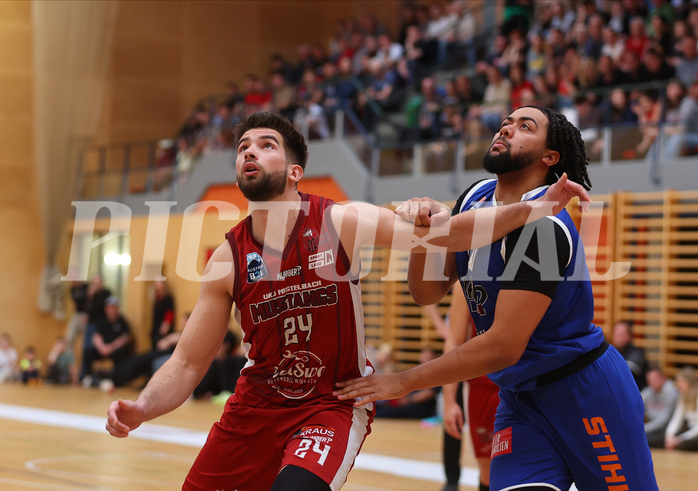 Basketball Zweite Liga 2024/25, Playoffs, Viertelfinale Spiel 1 Mistelbach Mustangs vs. Kufstein Towers


