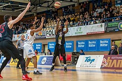 Basketball, ABL 2017/18, Grunddurchgang 21.Runde, Oberwart Gunners, WBC Wels, Carlos Novas Mateo (14)