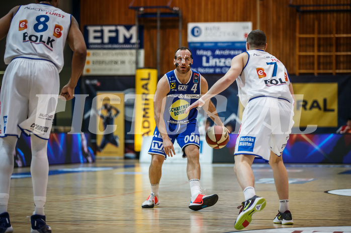 Basketball, Admiral Basketball Superliga 2019/20, Platzierungsrunde 3. Runde, Oberwart Gunners, Gmunden Swans, Enis Murati (4)