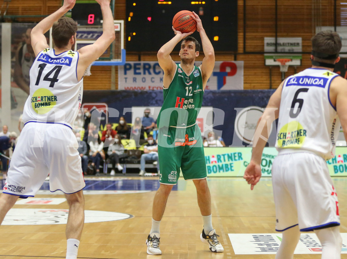 Basketball Superliga 2021/22, 4.Plazierungsrunde Gmunden Swans vs. Kapfenberg Bulls


