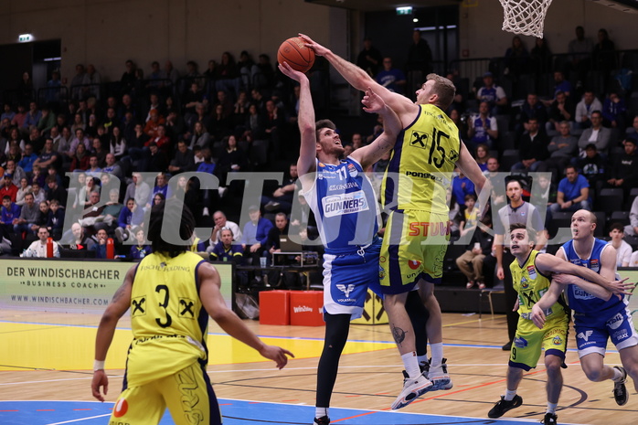 18.02.2023, Graz, Raiffeisen Sportpark Graz, Basketball Superliga 2022/23, Grunddurchgang, Runde 22, UBSC Raiffeisen Graz vs. Unger Steel Gunners Oberwart