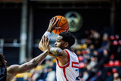 Basketball, Win2Day Superliga 2024/25, Grunddurchgang 20.Runde, BC Vienna, Kapfenberg Bulls, Zac Owens (2)