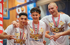 Basketball, Basketball Superliga 2024/25, Playoffs, Finale Spiel 1, Oberwart Gunners vs. BBC Nord Dragonz