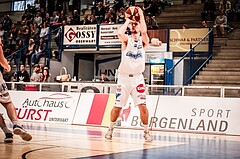 Basketball, ABL 2017/18, Grunddurchgang 31.Runde, Oberwart Gunners, Gmunden Swans, Georg Wolf (10)