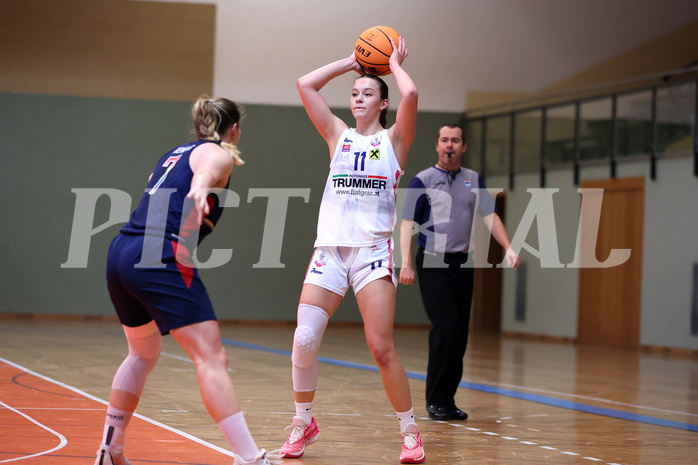 20.03.2024, Graz, Unionhalle A, Basketball Damen Superliga 2023/24, Semifinale, UBSC-DBBC Graz - SKN St. Pölten Frauen,  