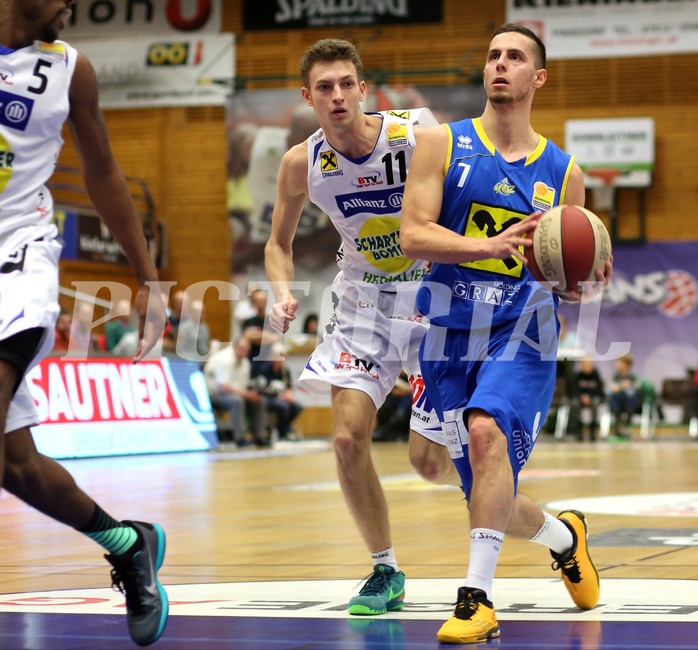 Basketball ABL 2015/16 Grunddurchgang 21.Runde Gmunden Swans vs. UBSC Graz


