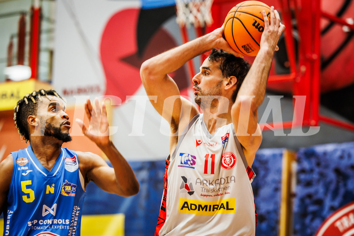 Basketball, Basketball Austria Cup 2023/24, Viertelfinale, Traiskirchen Lions, SKN St. Pölten, Fabricio Vay (11)