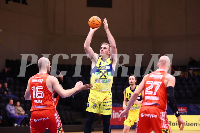 31.10.2024, Graz, Raiffeisen Sportpark Graz, Basketball Superliga 2024/25, Grunddurchgang, Runde 6, UBSC Raiffeisen Graz - Raiffeisen Flyers Wels