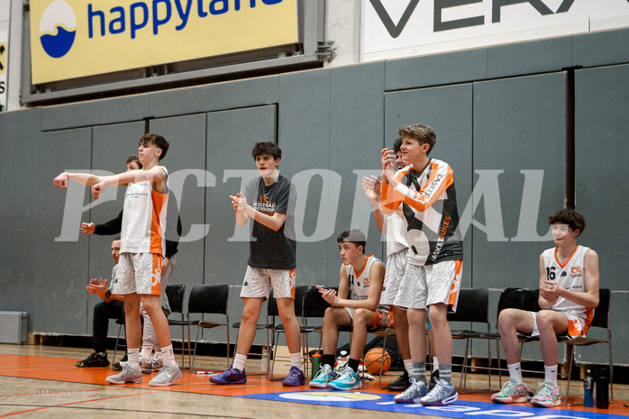 29.03.2025 Österreichischer Basketballverband 2024/25, SLMU16, Basket Dukes vs. KOS Celovec