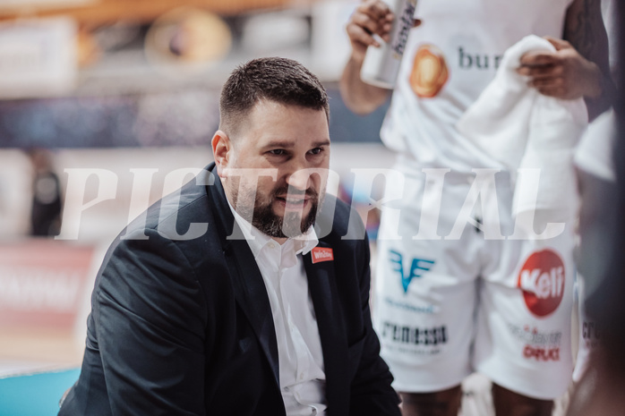 Basketball, Basketball Austria Cup 2023/24, Viertelfinale, Oberwart Gunners, UBSC Graz, Horst Leitner (Head Coach)