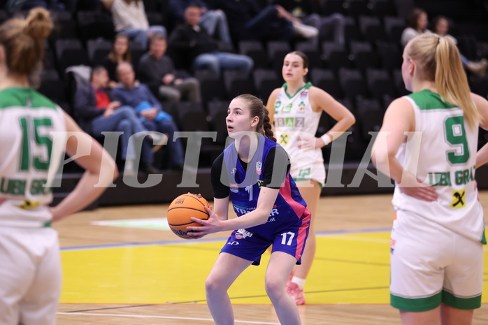 28.01.2024, Graz, Raiffeisen Sportpark, Basketball Damen Superliga 2023/24, Grunddurchgang 10.Runde, UBI Holding Graz - UBSC-DBBC Graz ,  