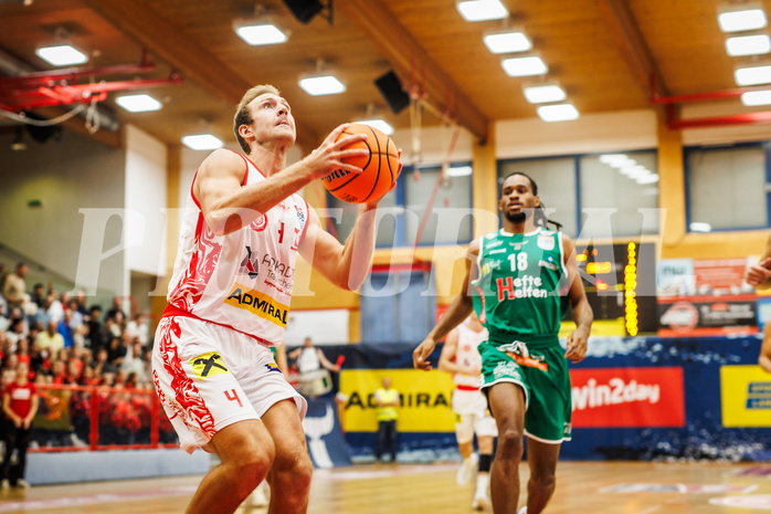 Basketball, win2day Basketball Superliga 2024/25, Grunddurchgang 1.Runde, Traiskirchen Lions, Kapfenberg Bulls, 