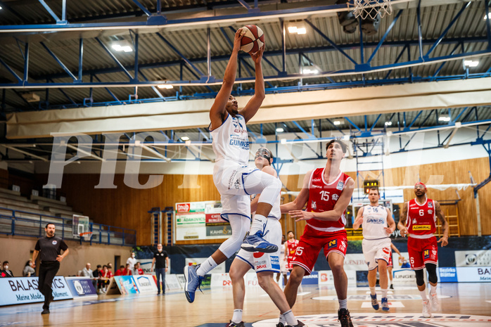 Basketball, bet-at-home Basketball Superliga 2020/21, Grunddurchgang, 18. Runde, Oberwart Gunners, Traiskirchen Lions, Lawrence Alexander (4)