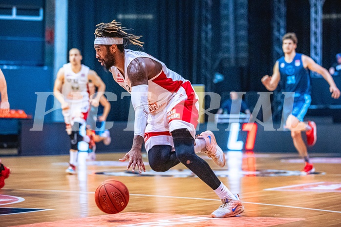 Basketball, Win2Day Superliga 2022/23, Grunddurchgang 21.Runde, BC GGMT Vienna, Vienna Timberwolves, Jahenns Manigat (21)