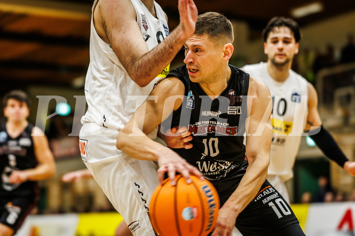 Basketball, Basketball Zweite Liga 2024/25, Grunddurchgang 17.Runde, Mattersburg Rocks, Mistelbach Mustangs, Dragisa Najdanovic (10)