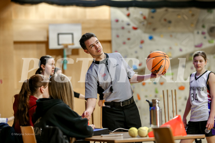 23.02.2025 Österreichischer Basketballverband 2024/25, SLWU14 Vienna United vs. Vienna Timberwolves