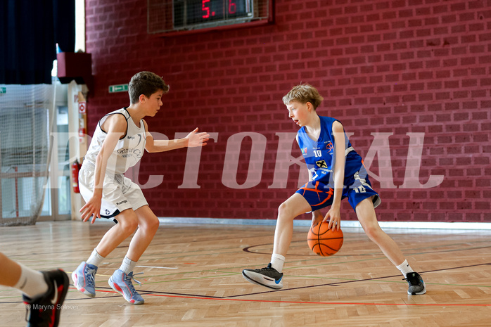 31.03.2025 Österreichischer Basketballverband 2024/25, SLMU14 Basket Flames WAT vs. FSN Baskets Wels