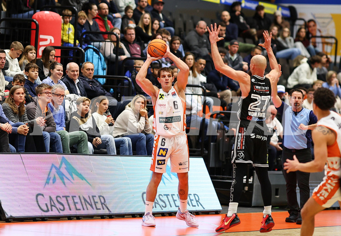 Basketball Superliga 2024/25, Grunddurchgang 11.Runde Klosterneuburg Dukes vs. Flyers Wels


