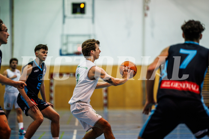 Basketball, Basketball Zweite Liga 2024/25, Grunddurchgang 13.Runde, UDW Alligators, Vienna Timberwolves, Simon Marek (11)