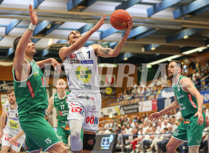 Basketball Superliga 2022/23, Playoff,  Viertelfinale Spiel 1 Gmunden Swans vs. Kapfenberg Bulls