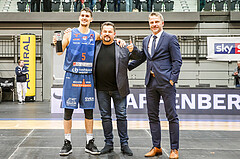Basketball, Basketball Austria Cup 2019/20, Finale, Kapfenberg Bulls, Klosterneuburg Dukes, CUP MVP Bogic Vujosevic (5)