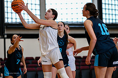 15.02.2025 Österreichischer Basketballverband 2024/25, SLWU19, Basket Flames UNION vs. Vienna Timberwolves