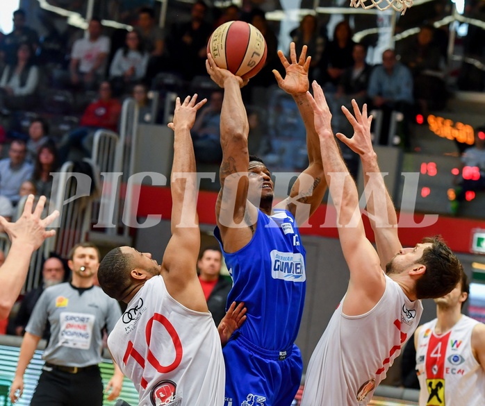 Basketball ABL 2017/18 Grunddurchgang 30. Runde Flyers Wels vs Oberwart Gunners