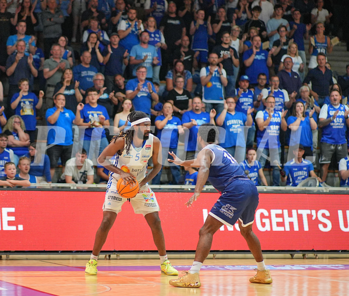 Basketball, Basketball Superliga 2024/25, Playoffs, Finale Spiel 1, Oberwart Gunners vs. BBC Nord Dragonz