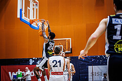 Basketball, Win2Day Superliga 2023/24, Grunddurchgang 9.Runde, Vienna Timberwolves, Gmunden Swans, Trey Alex Moses (24)